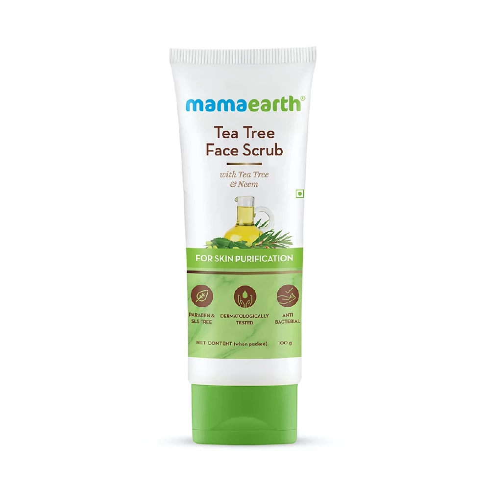 Tea Tree Face Scrub with Tea Tree and Neem for Skin Purification - Image 3