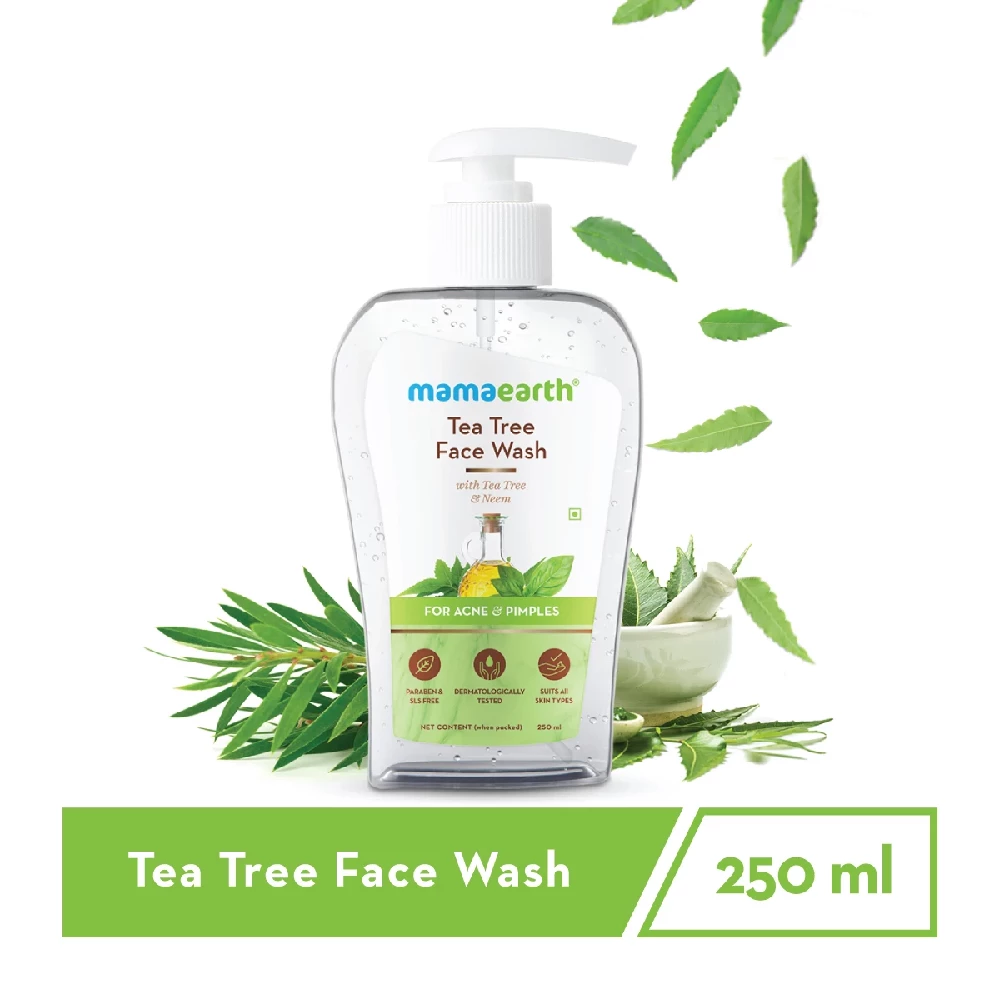 Tea Tree Face Wash with Neem for Acne and Pimples - Image 2