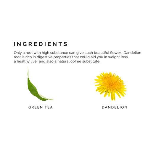 Teabox Dandelion Green Tea Bags - Cleansing & Detoxifying - Image 3