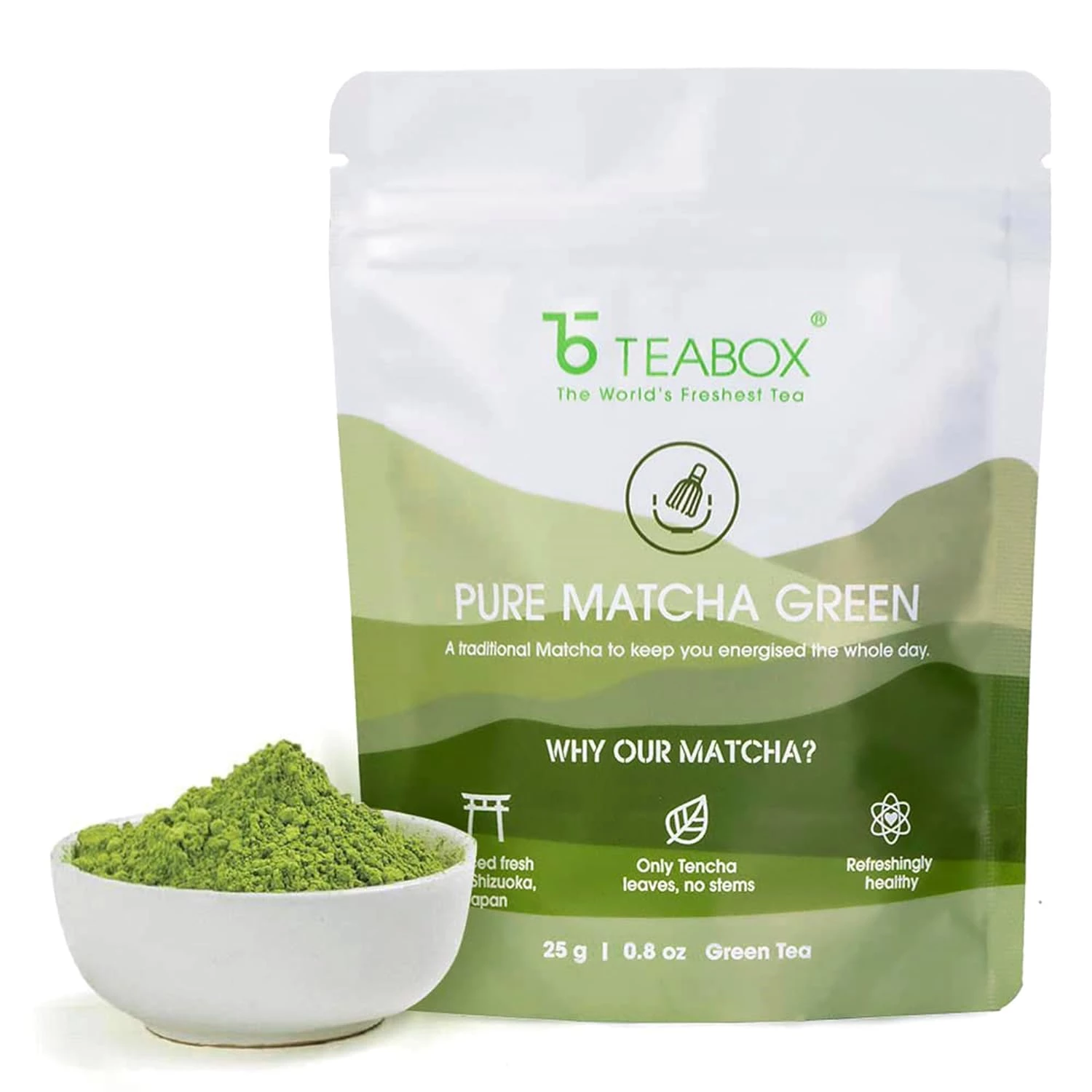 Teabox Matcha Green Tea Powder Teabox Matcha Green Tea Powder-Pack Size-25 g