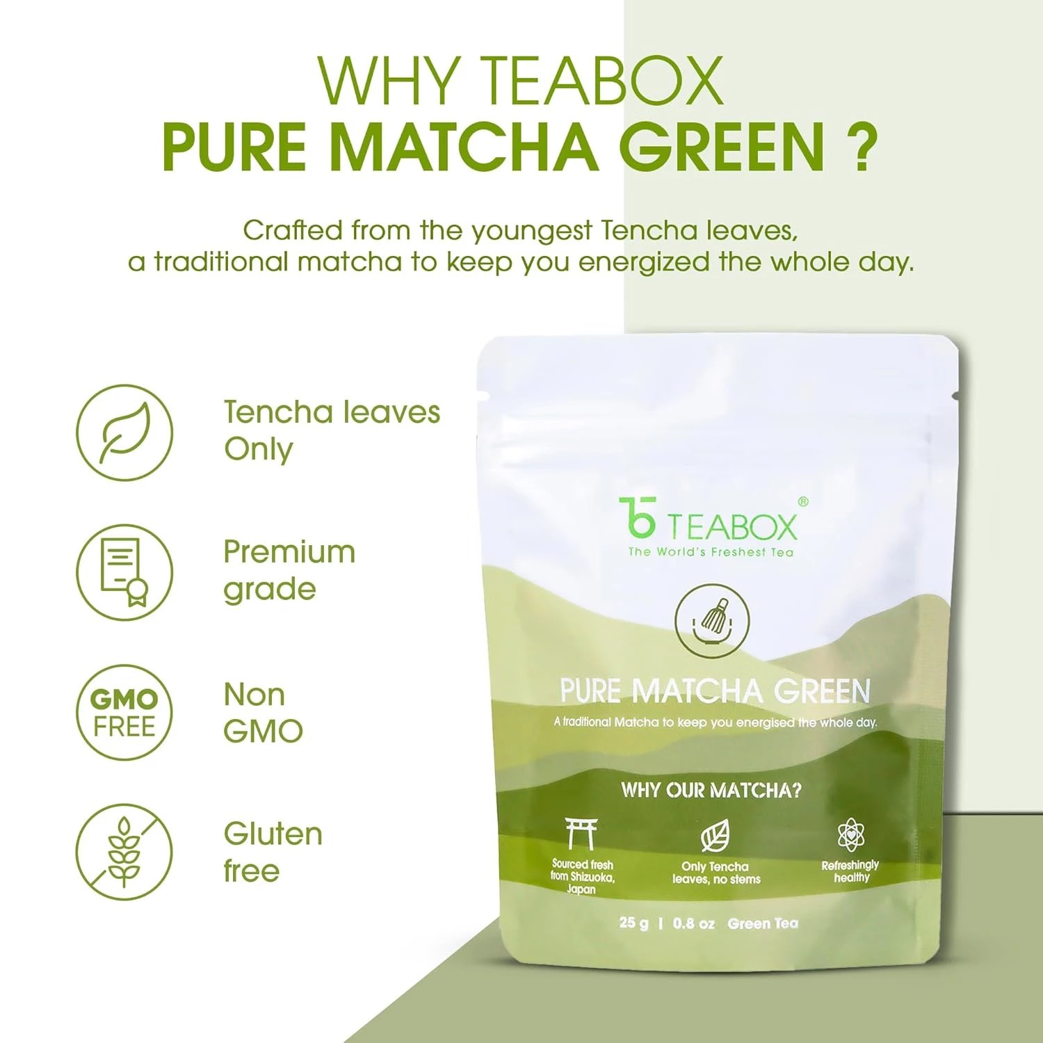 Teabox Matcha Green Tea Powder - Image 2
