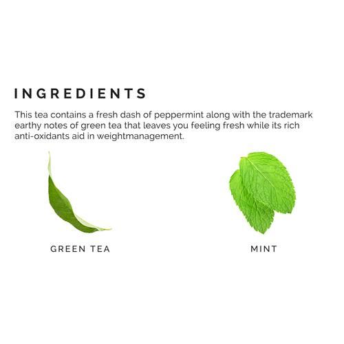 Teabox Mint Green Tea Bags - Whole Leaf & Natural Flavour Blend - Image 3