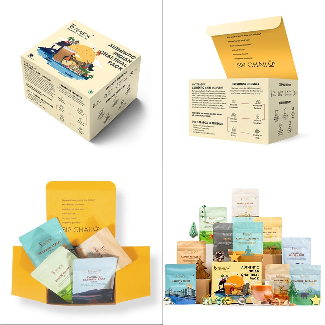 Teabox Premium Authentic Indian Spiced Chai Tea Trial Pack - Image 2
