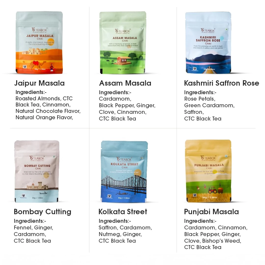 Teabox Premium Authentic Indian Spiced Chai Tea Trial Pack - Image 4