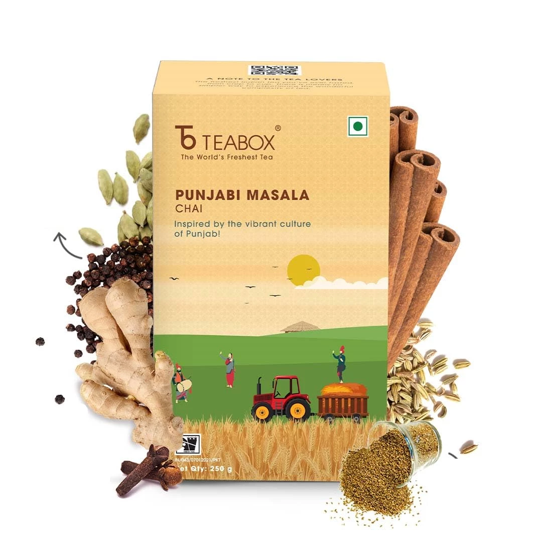 Teabox Punjabi Masala Chai Teabox Punjabi Masala Chai-Pack Size-250 g