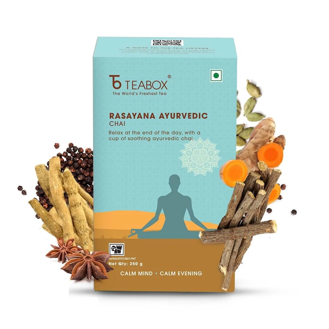 Teabox Rasayana Ayurvedic Chai Teabox Rasayana Ayurvedic Chai-Pack Size-250 g
