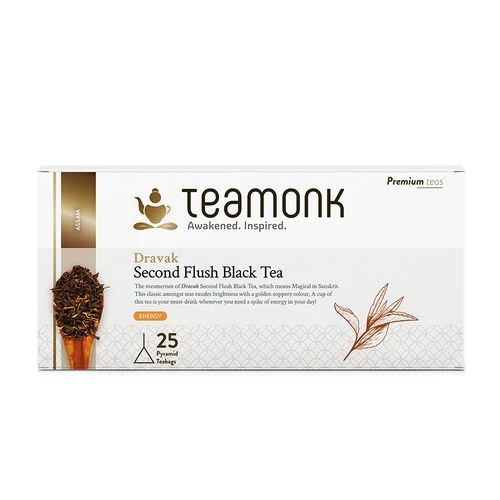 Teamonk Assam Black Tea - Dravak Second Flush Teamonk Assam Black Tea - Dravak Second Flush--2 g (25 Bags x 2 g Each)