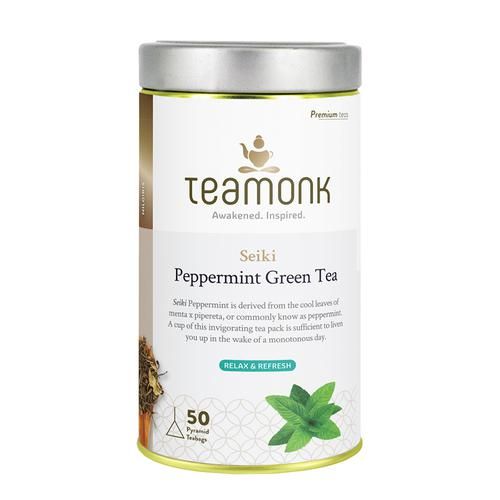 Teamonk Nilgiri Green Tea - Seiki Peppermint Teamonk Nilgiri Green Tea - Seiki Peppermint--2 g (50 Bags x 2 g Each)