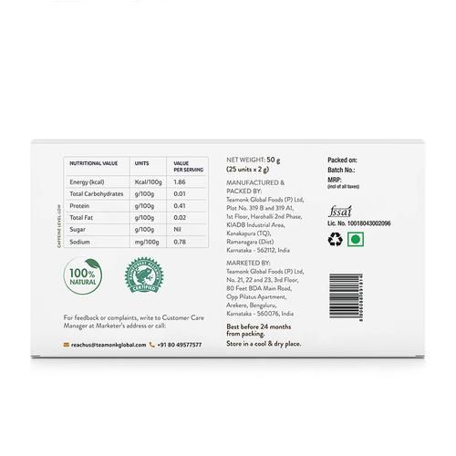 Teamonk Nilgiris Green Tea - Koen Organic Rose - Image 2