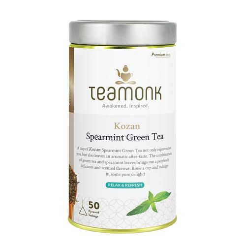 Teamonk Nilgiris Green Tea - Kozan Spearmint Teamonk Nilgiris Green Tea - Kozan Spearmint--2 g (50 Bags x 2 g Each)