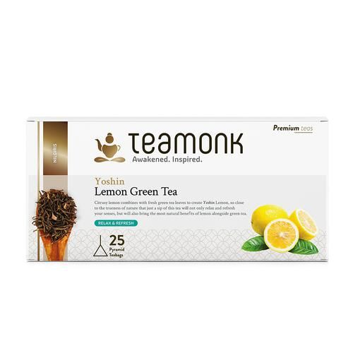 Teamonk Nilgiris Green Tea - Yoshin Lemon Teamonk Nilgiris Green Tea - Yoshin Lemon--50 g (25 Bags x 2 g Each)