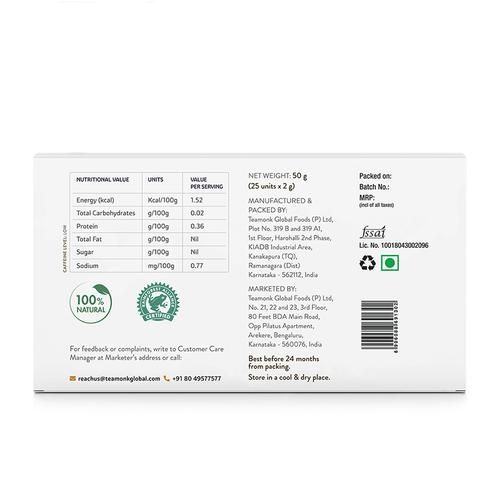 Teamonk Nilgiris Green Tea - Yoshin Lemon - Image 2