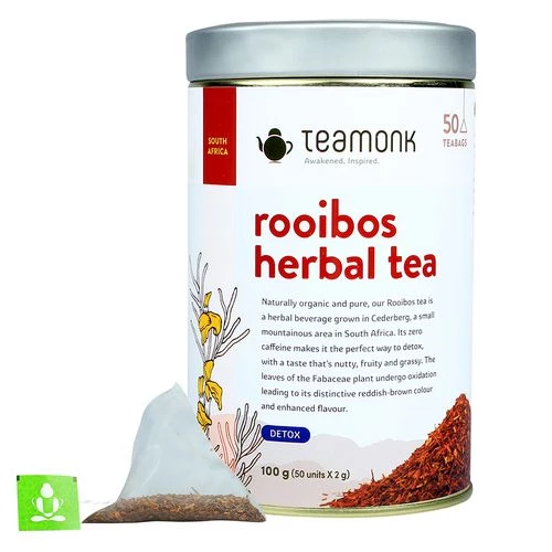 Teamonk Rooibos Herbal Tea - Helps To Detox The System Teamonk Rooibos Herbal Tea - Helps To Detox The System--2 g (50 Bags x 2 g Each)