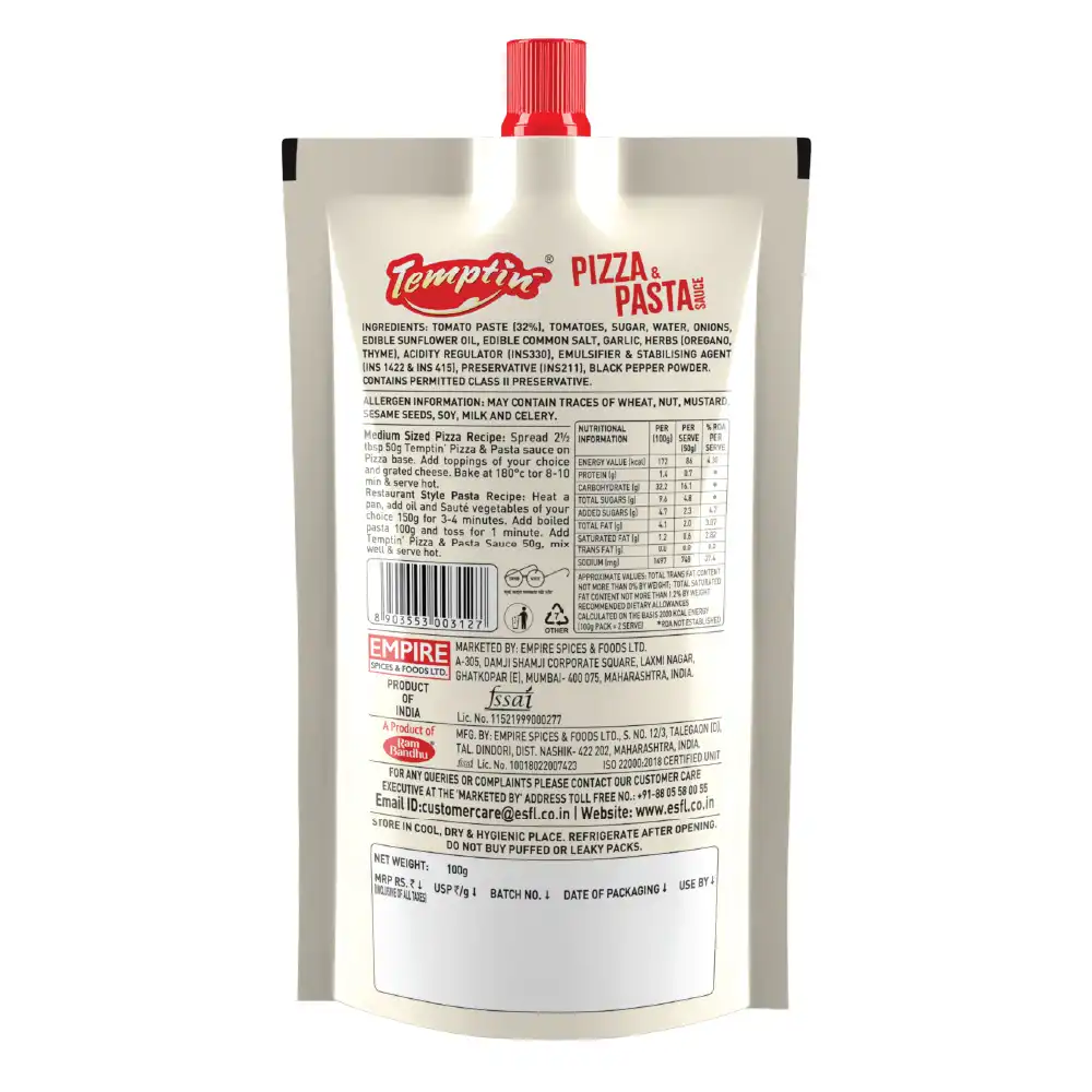 TEMPTIN Pizza & Pasta Sauce - Image 2