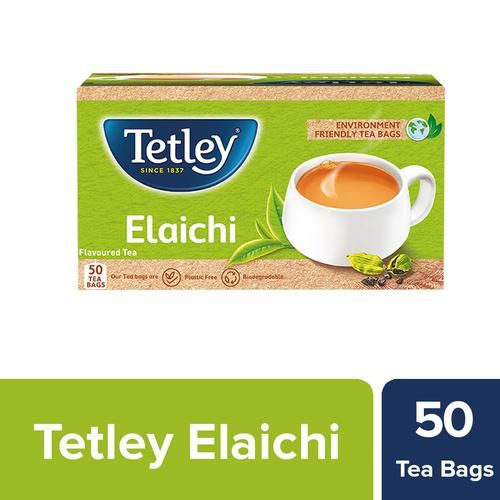 Tetley Elaichi Tea - Cardamom Flavoured Tetley Elaichi Tea - Cardamom Flavoured--100 g (50 Bags x 2 g each)