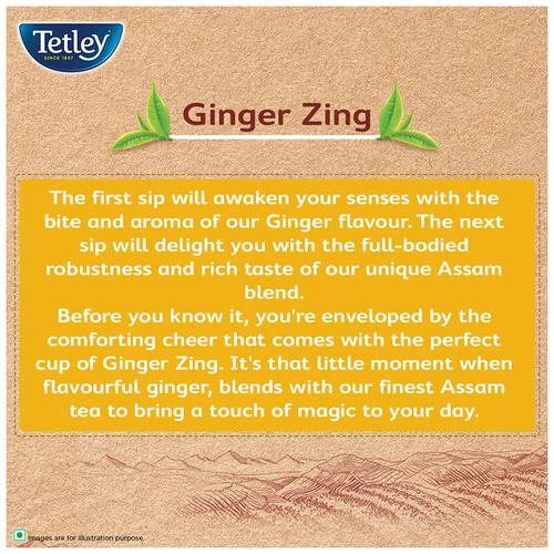 Tetley Ginger Zing Tea - Flavoured - Image 9