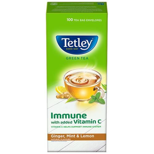 Tetley Green Tea - Ginger Mint & Lemon