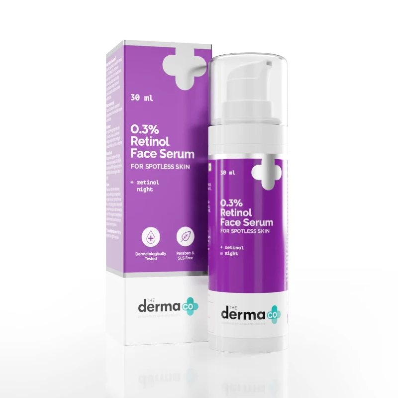 The Derma Co 0.3% Retinol Serum for Younger-Looking & Spotless Skin The Derma Co 0.3% Retinol Serum for Younger-Looking & Spotless Skin-Pack Size-30 ml