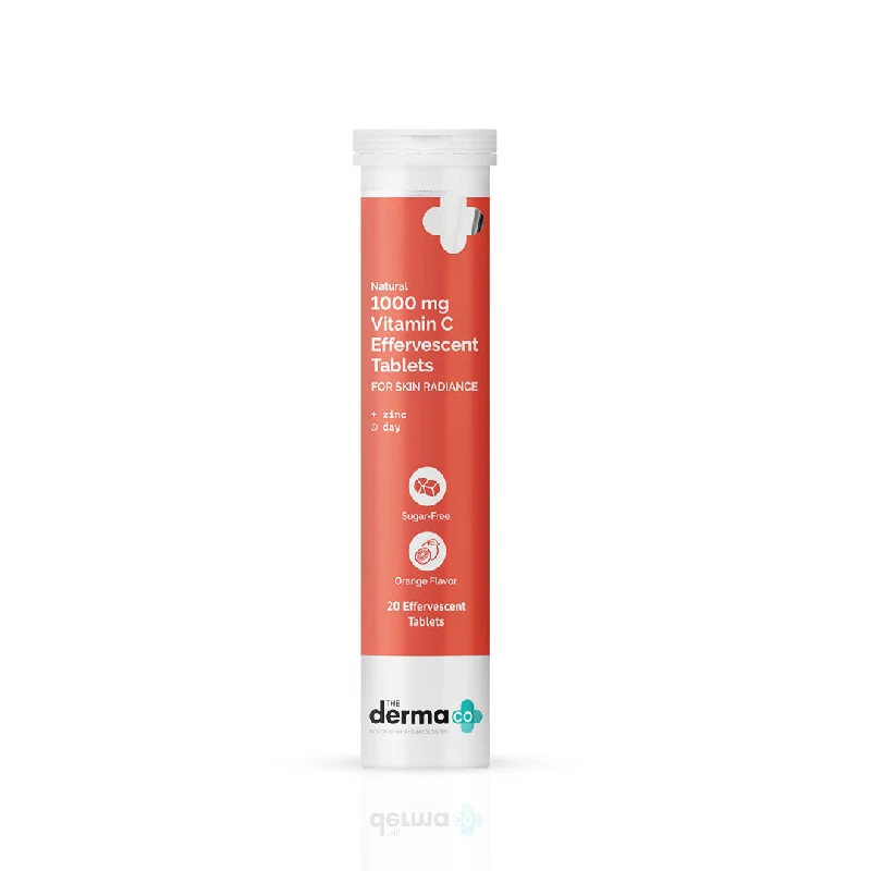 The Derma Co 1000 Mg Vitamin C Effervescent Tablets For Skin Radiance The Derma Co 1000 Mg Vitamin C Effervescent Tablets For Skin Radiance-Pack Size-100 g