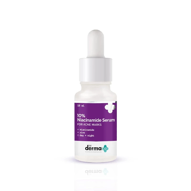 The Derma Co 10% Niacinamide Face Serum For Acne Marks & Acne Prone Skin For Unisex The Derma Co 10% Niacinamide Face Serum For Acne Marks & Acne Prone Skin For Unisex-Pack Size-10 ml