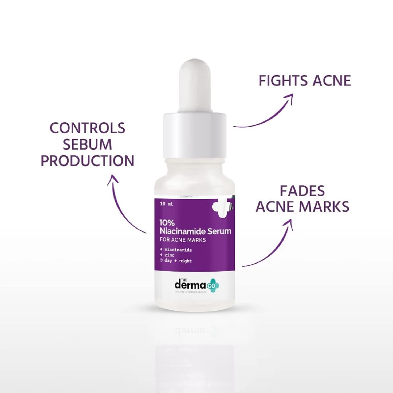 The Derma Co 10% Niacinamide Face Serum For Acne Marks & Acne Prone Skin For Unisex - Image 4