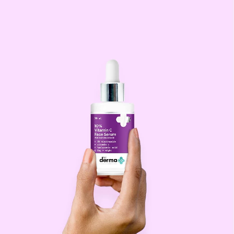 The Derma Co 10% Vitamin C Face Serum with Vitamin C, 5% Niacinamide & Hyaluronic Acid for Skin Radiance - Image 2
