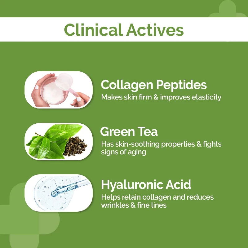 The Derma Co 1% Collagen Daily Face Serum-Cream with Green Tea & Hyaluronic Acid For Plump & Tight Skin - Image 4