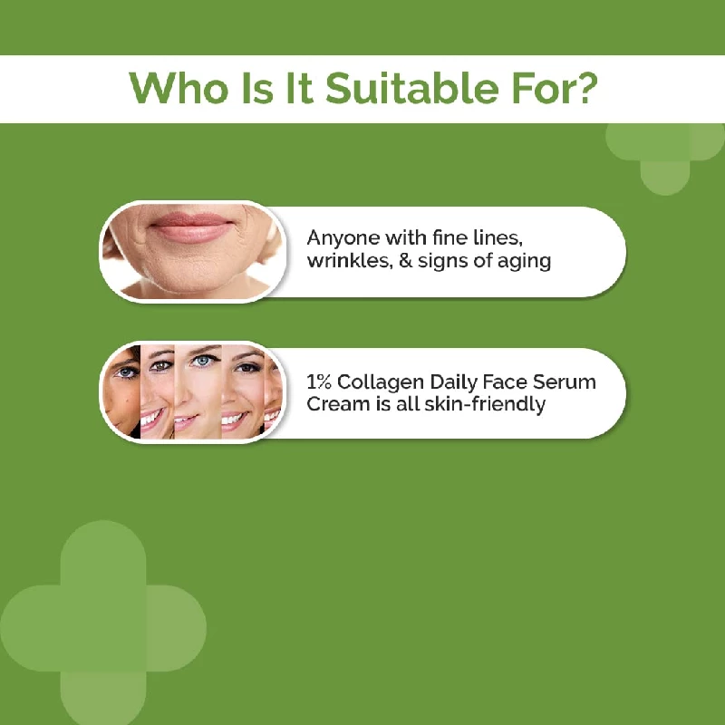 The Derma Co 1% Collagen Daily Face Serum-Cream with Green Tea & Hyaluronic Acid For Plump & Tight Skin - Image 5
