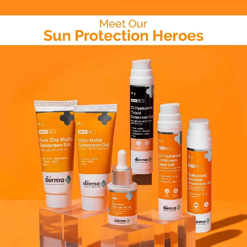 The Derma Co 1% Hyaluronic Sunscreen Aqua Ultra Light Gel with SPF 50 PA++++ For Broad Spectrum - Image 8