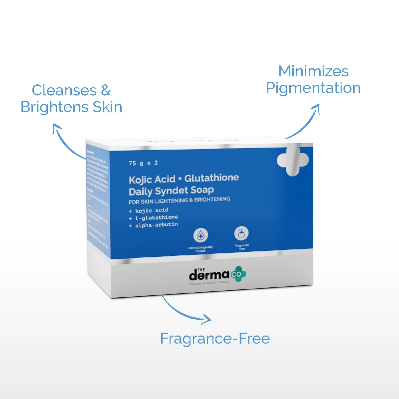 The Derma Co Kojic Acid Syndet Soap with Glutathione for Pigmentation (Pack of 2) - Image 2