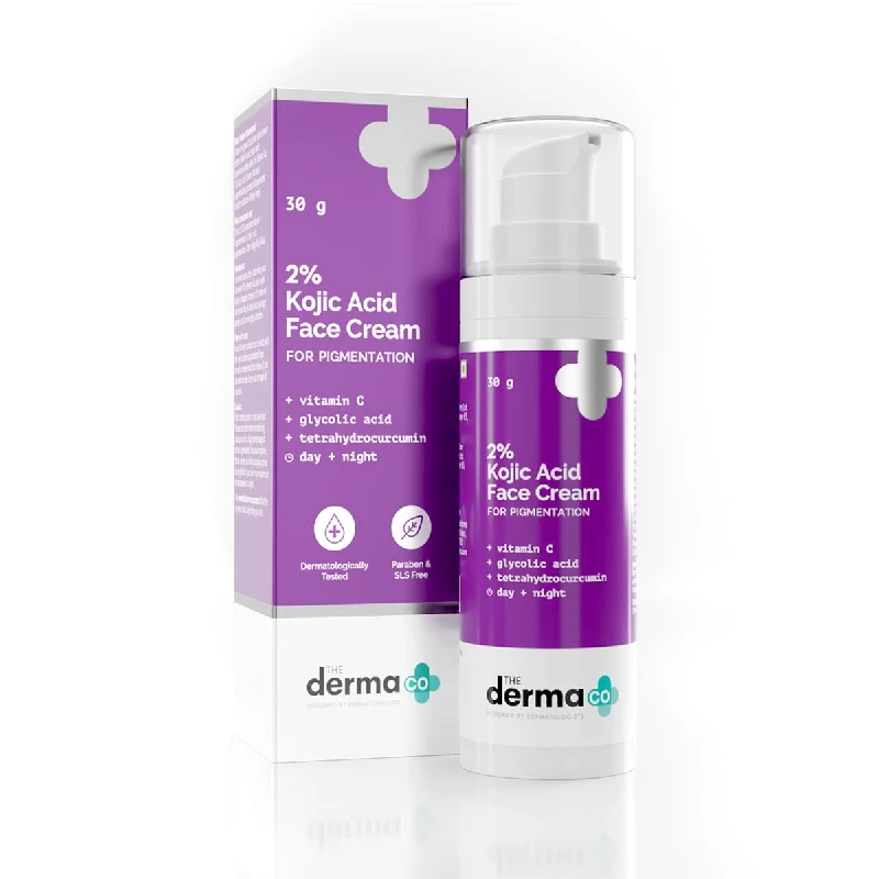 The Derma Co Lightening 2% Kojic Acid Face Cream The Derma Co Lightening 2% Kojic Acid Face Cream-Pack Size-30 g