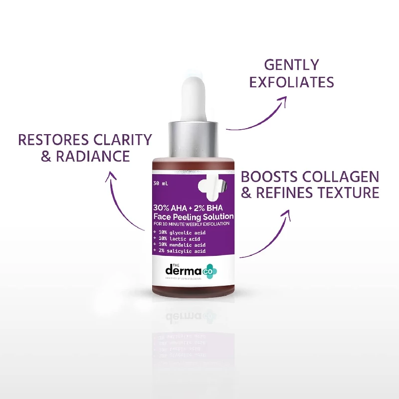 The Derma Co Repairing,Exfoliating 30% AHA + 2% BHA Face Peeling Solution - Image 3