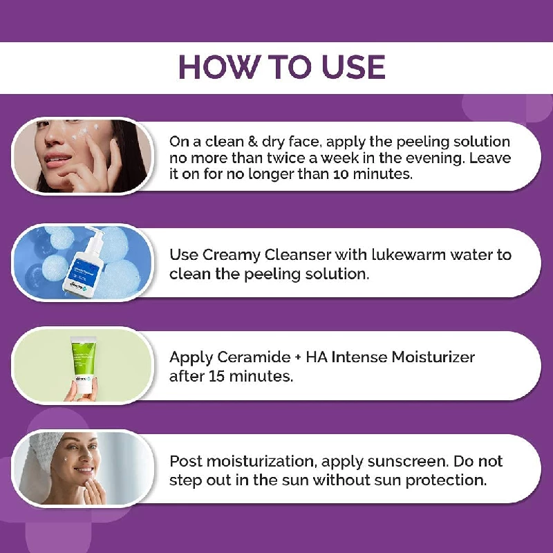 The Derma Co Repairing,Exfoliating 30% AHA + 2% BHA Face Peeling Solution - Image 6