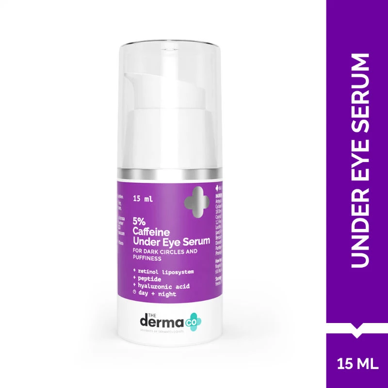 The Derma Co. 5% Caffeine Under Eye Serum For Dark Circles & Puffiness The Derma Co. 5% Caffeine Under Eye Serum For Dark Circles & Puffiness-Pack Size-15 ml