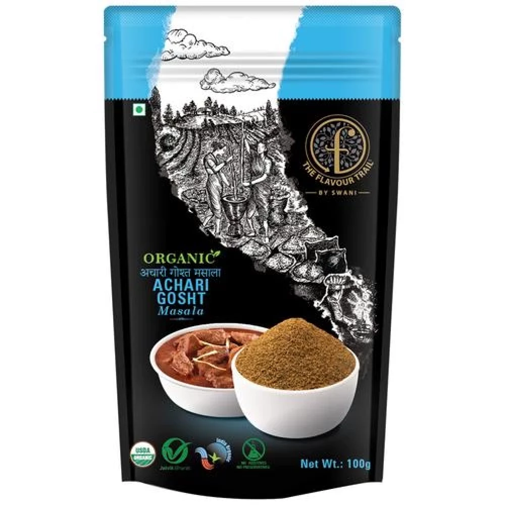 The Flavour Trail by Swani Achari Gosht Masala - No Additives & Preservatives The Flavour Trail by Swani Achari Gosht Masala - No Additives & Preservatives--100 g