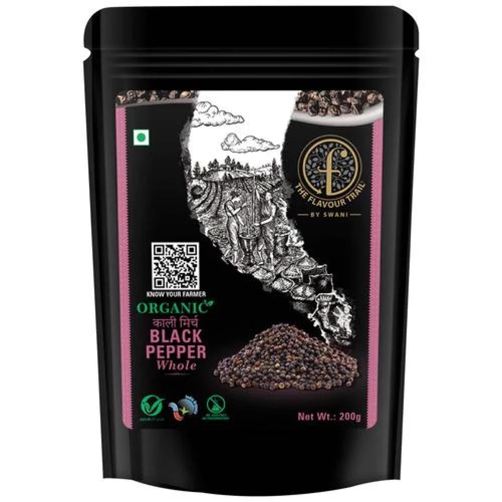 The Flavour Trail by Swani Black Pepper Whole - Organic Kali Mirch - Image 2