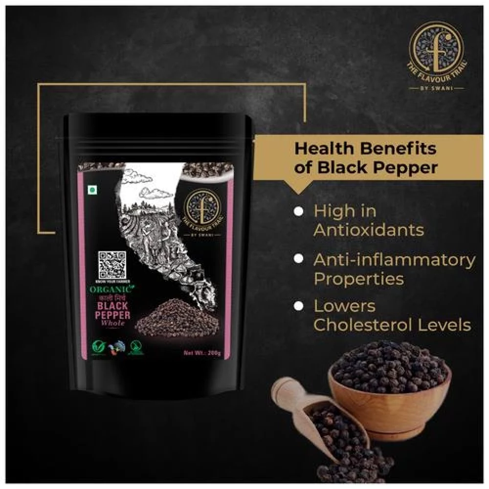The Flavour Trail by Swani Black Pepper Whole - Organic Kali Mirch - Image 7
