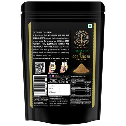 The Flavour Trail by Swani Coriander Powder Organic Dhaniya - Image 3
