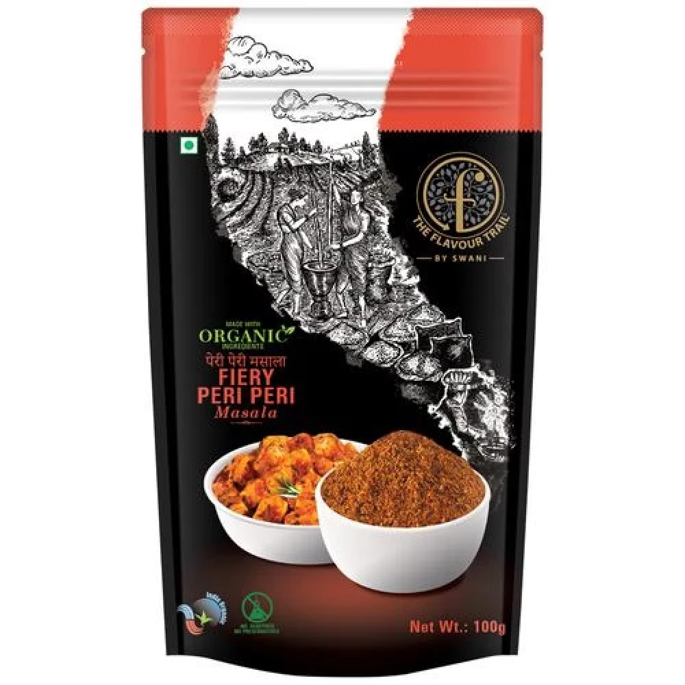 The Flavour Trail by Swani Fiery Peri Peri Masala - No Additives & Preservatives The Flavour Trail by Swani Fiery Peri Peri Masala - No Additives & Preservatives--100 g