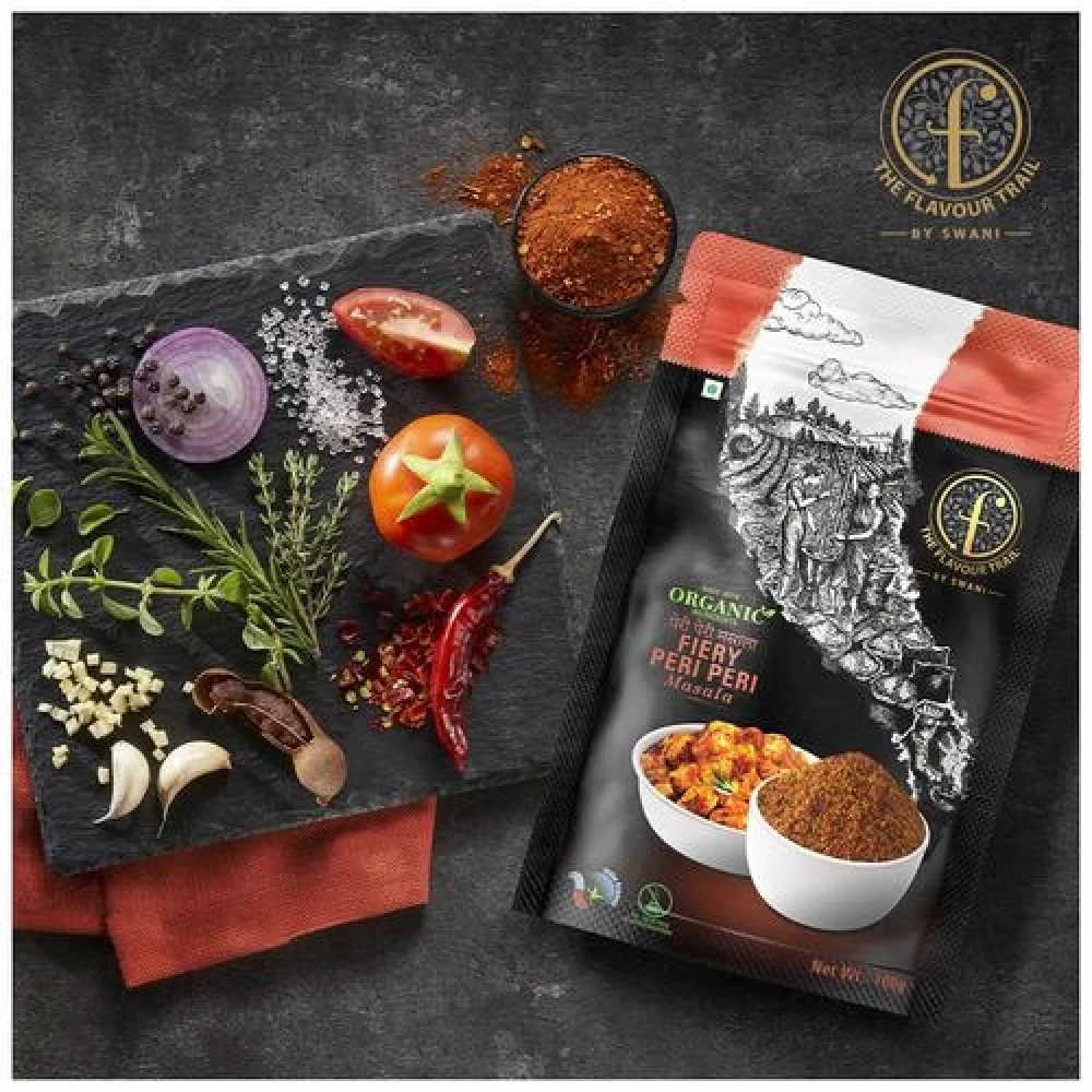 The Flavour Trail by Swani Fiery Peri Peri Masala - No Additives & Preservatives - Image 6