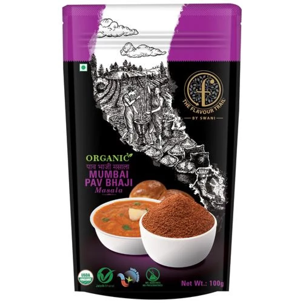 The Flavour Trail by Swani Mumbai Pav Bhaji Masala - No Additives & Preservatives The Flavour Trail by Swani Mumbai Pav Bhaji Masala - No Additives & Preservatives--100 g