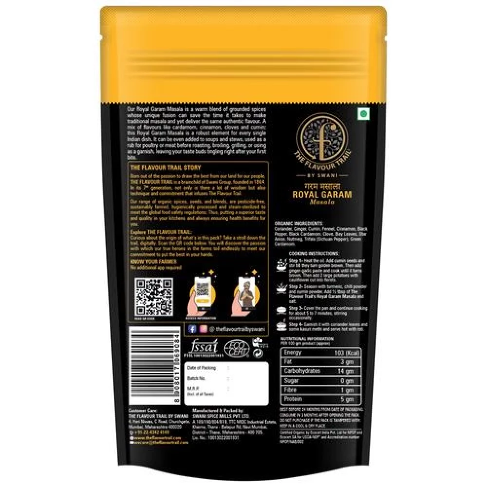 The Flavour Trail by Swani Royal Garam Masala - No Additives & Preservatives - Image 2