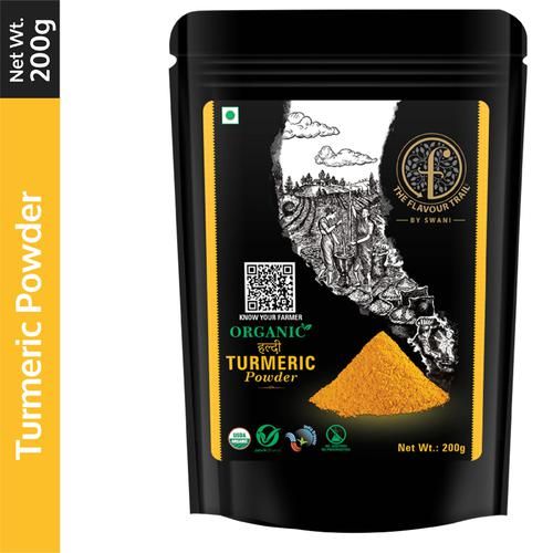 The Flavour Trail by Swani Turmeric Powder - Organic Haldi The Flavour Trail by Swani Turmeric Powder - Organic Haldi--200 g