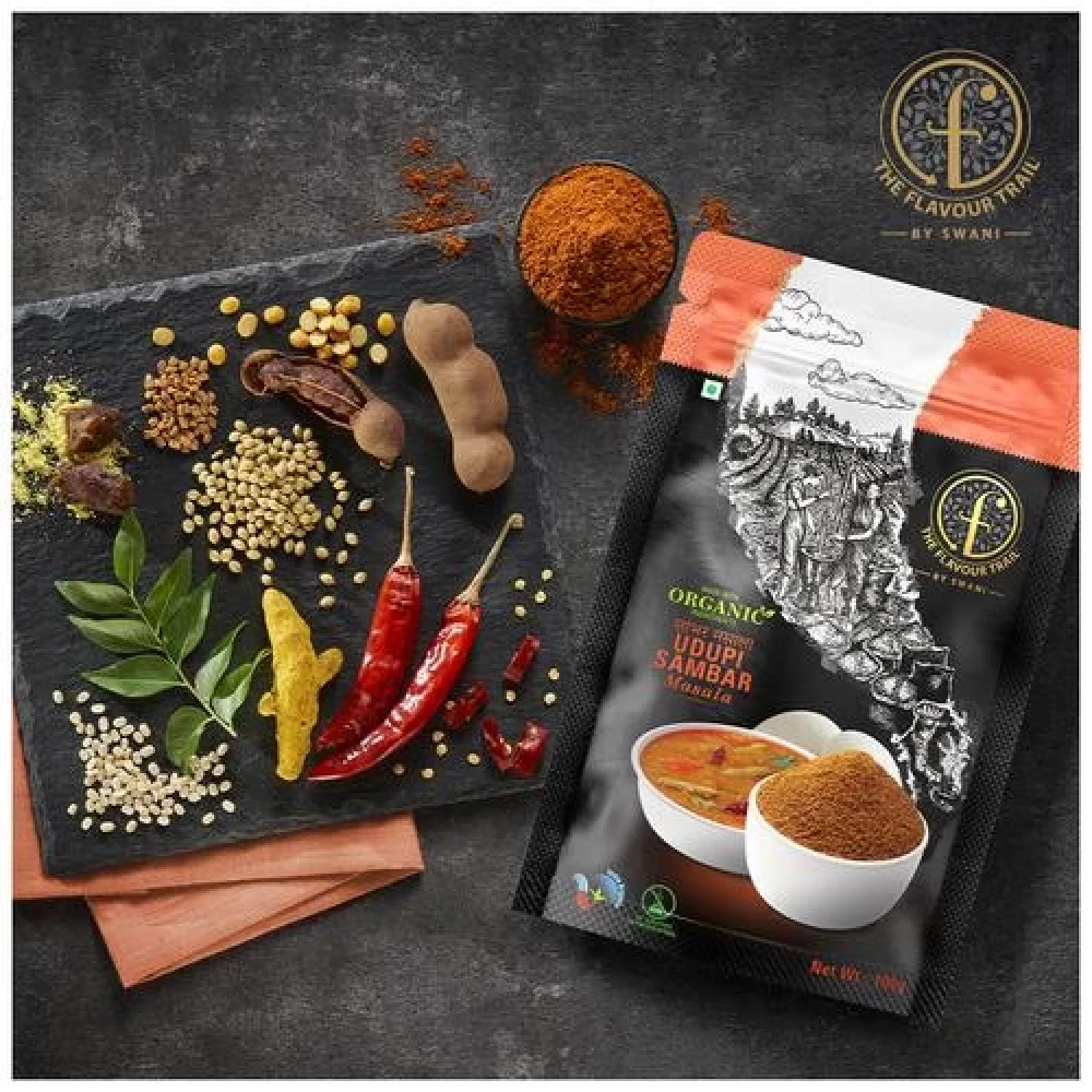 The Flavour Trail by Swani Udupi Sambar Masala - No Additives & Preservatives - Image 6