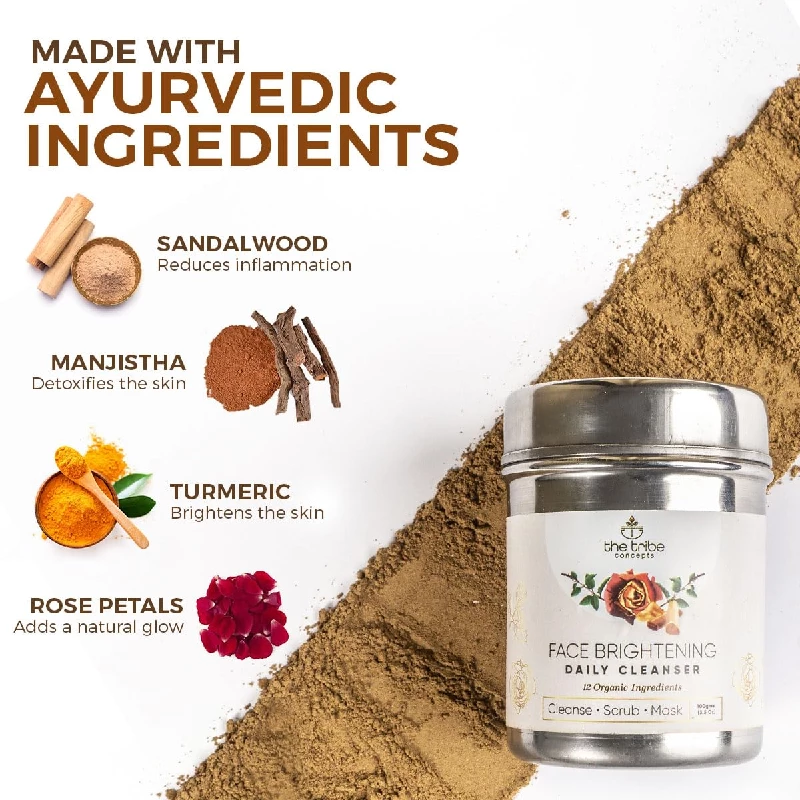 The Tribe Concepts Face Brightening Daily 3-In-1 Cleanser with 100% Chemical Free & Natural - Image 5