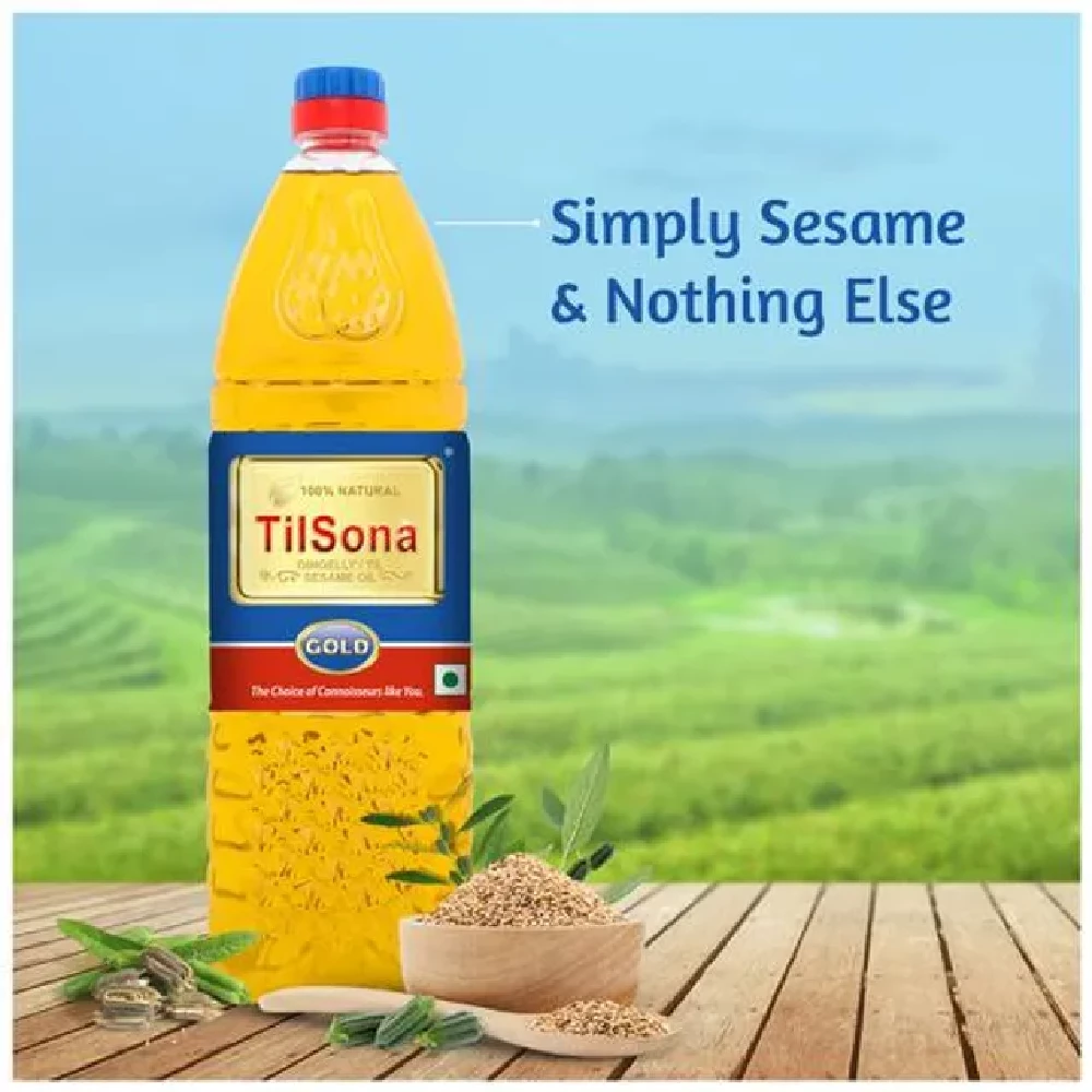 Tilsona Gold Til/Sesame/Gingelly Edible Oil - 100% Natural, Rich In Omega 6, Good For Heart - Image 24