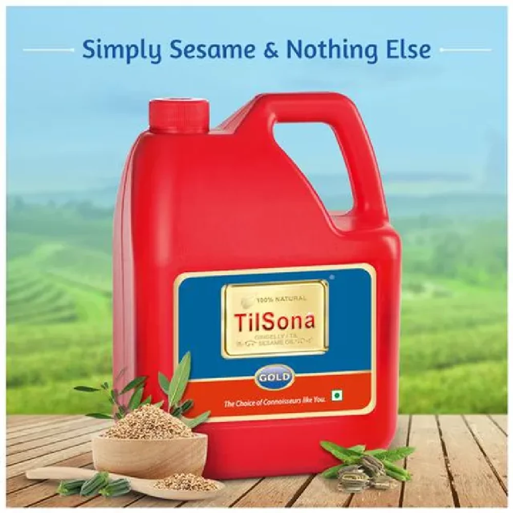 Tilsona Gold Til/Sesame/Gingelly Edible Oil - 100% Natural, Rich In Omega 6, Good For Heart - Image 34