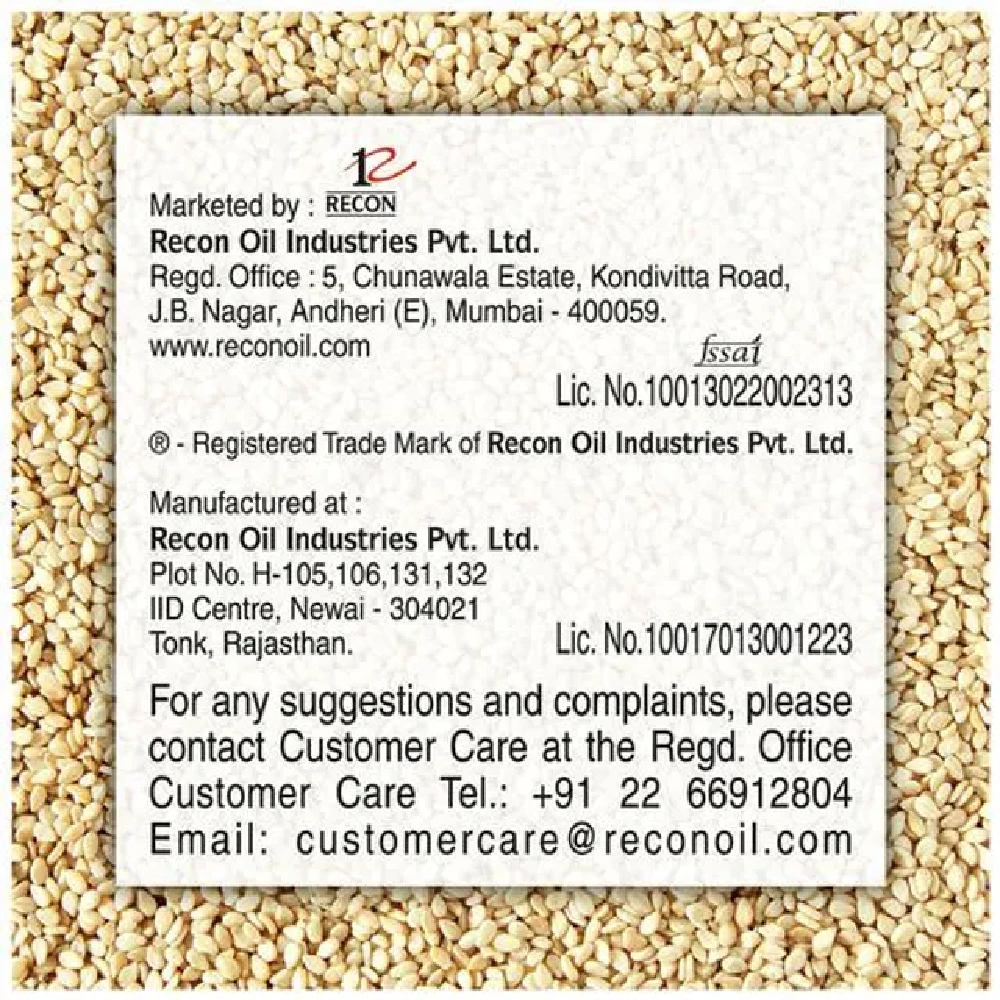 Tilsona Gold Til/Sesame/Gingelly Edible Oil - 100% Natural, Rich In Omega 6, Good For Heart - Image 19