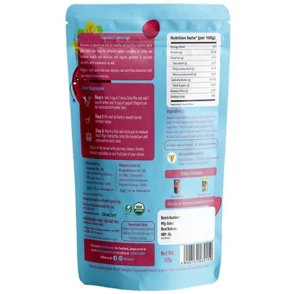 Timios Organic Beetroot Millet Dosa Mix - Image 2
