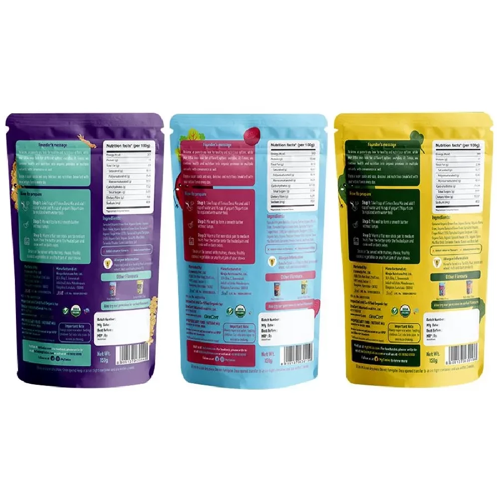Timios Organic Dosa Mix - Multi Millet + Spinach + Beetroot - Image 2